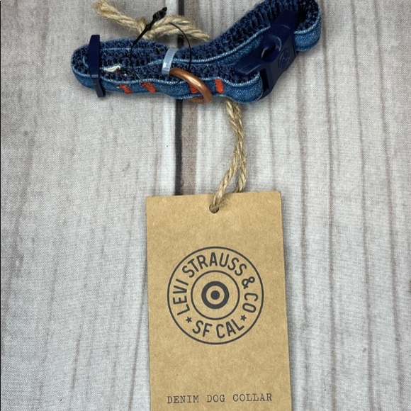 Levi Strauss Levi's X Target Jean Denim Dog Collar - Picture 2 of 3